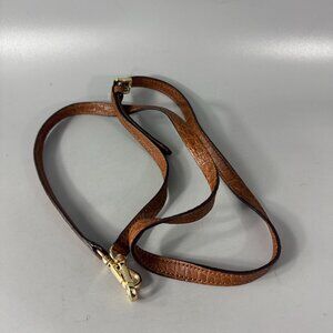 Michael Kors Brown Leather Crossbody Strap with Gold Hardware